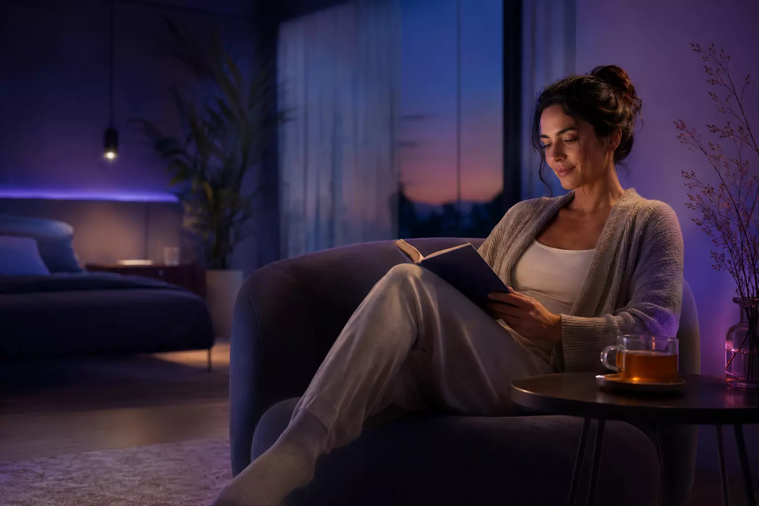 calm twilight reading ritual